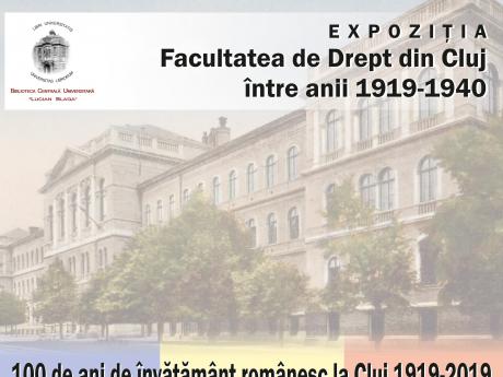 Afis expozitie Facultatea de Drept 
